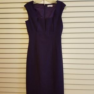 Calvin Klein | Purple Sleeveless Sheath Dress